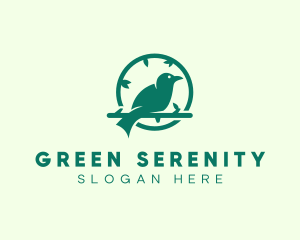 Green Forest Bird logo design