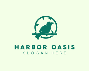 Green Forest Bird logo design