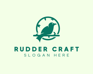 Green Forest Bird logo design