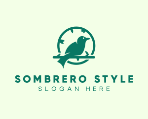 Green Forest Bird logo design