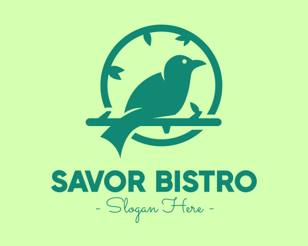 Forest Bird logo example 1