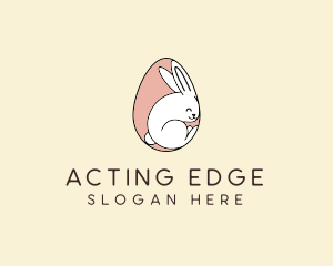 Egg Bunny Rabbit logo design