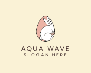 Egg Bunny Rabbit logo design
