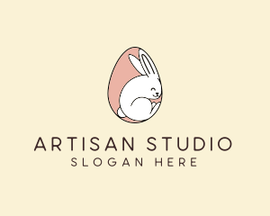 Egg Bunny Rabbit logo design