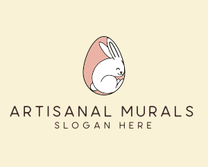 Egg Bunny Rabbit logo design