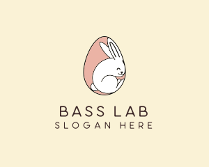 Egg Bunny Rabbit logo design