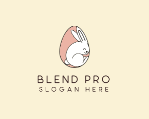 Egg Bunny Rabbit logo design