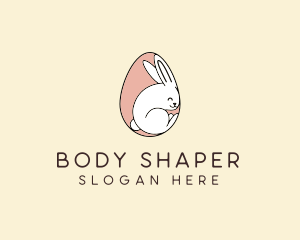 Egg Bunny Rabbit logo design