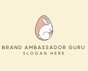 Egg Bunny Rabbit logo design