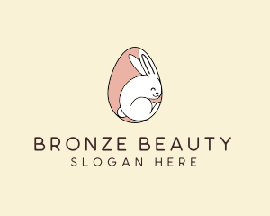 Egg Bunny Rabbit logo design