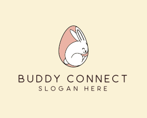 Egg Bunny Rabbit logo design