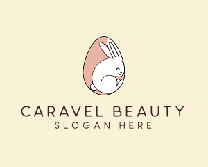 Egg Bunny Rabbit logo design