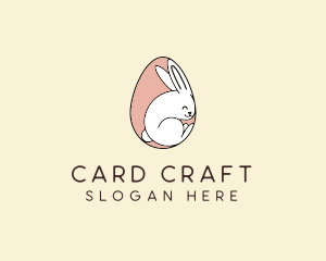 Egg Bunny Rabbit logo design