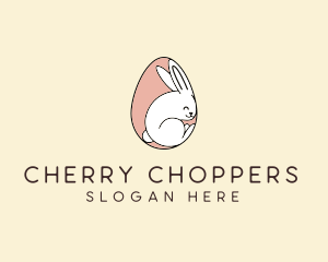 Egg Bunny Rabbit logo design