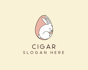 Egg Bunny Rabbit logo design