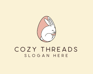 Egg Bunny Rabbit logo design