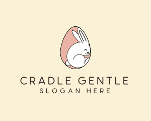 Egg Bunny Rabbit logo design