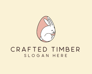 Egg Bunny Rabbit logo design