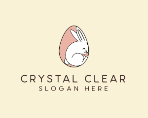 Egg Bunny Rabbit logo design