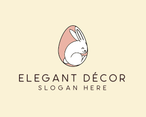 Egg Bunny Rabbit logo design