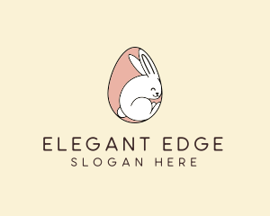 Egg Bunny Rabbit logo design