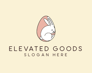 Egg Bunny Rabbit logo design