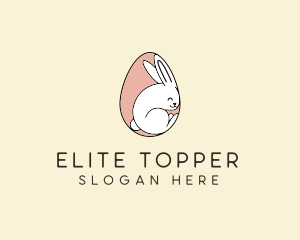 Egg Bunny Rabbit logo design