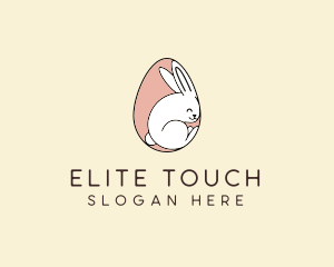 Egg Bunny Rabbit logo design