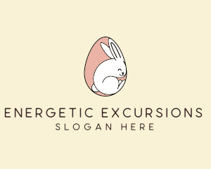 Egg Bunny Rabbit logo design