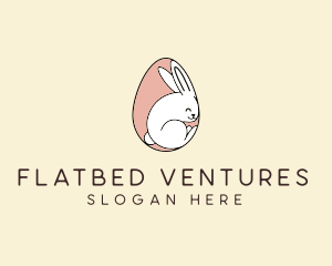 Egg Bunny Rabbit logo design