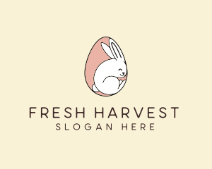 Egg Bunny Rabbit logo design