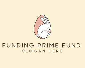 Egg Bunny Rabbit logo design