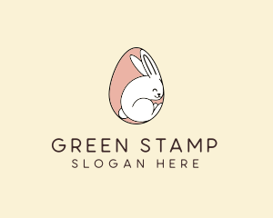 Egg Bunny Rabbit logo design