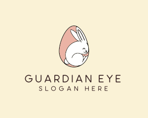 Egg Bunny Rabbit logo design