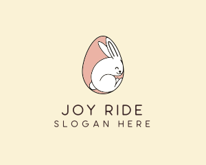 Egg Bunny Rabbit logo design