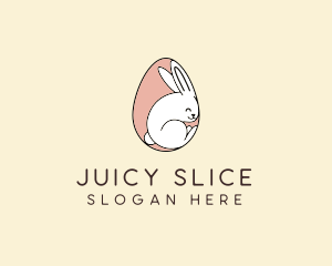 Egg Bunny Rabbit logo design