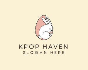 Egg Bunny Rabbit logo design