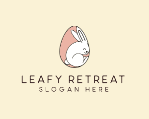 Egg Bunny Rabbit logo design