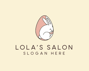 Egg Bunny Rabbit logo design