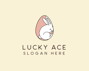 Egg Bunny Rabbit logo design