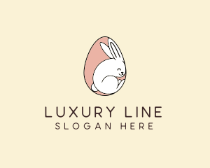 Egg Bunny Rabbit logo design