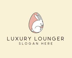 Egg Bunny Rabbit logo design