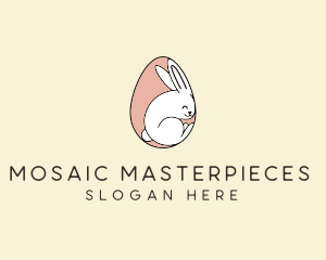 Egg Bunny Rabbit logo design