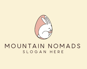 Egg Bunny Rabbit logo design