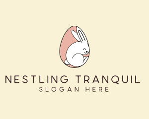 Egg Bunny Rabbit logo design