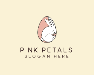 Egg Bunny Rabbit logo design