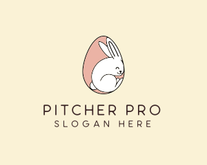 Egg Bunny Rabbit logo design