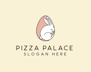 Egg Bunny Rabbit logo design