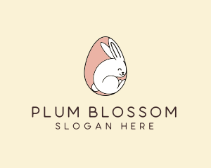 Egg Bunny Rabbit logo design