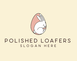 Egg Bunny Rabbit logo design